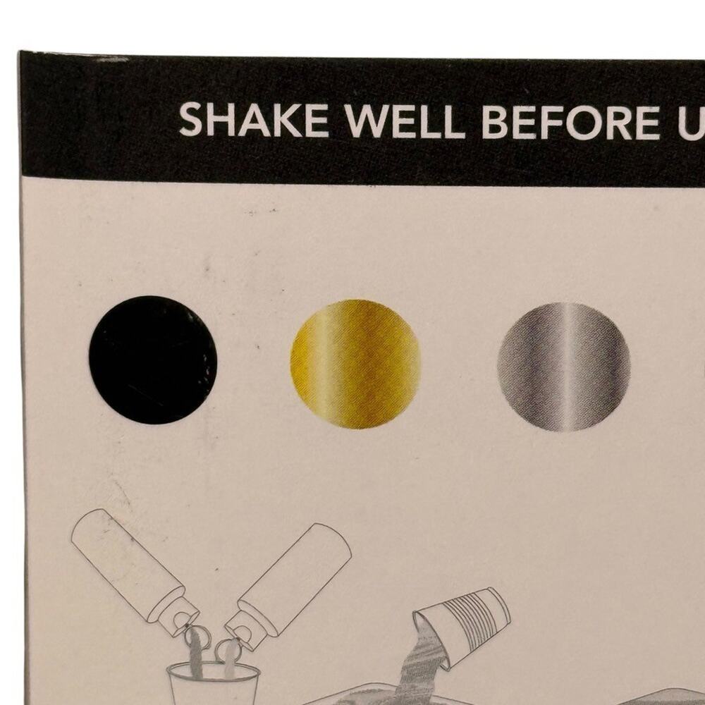 American Crafts Color Pour Pre Mixed Metallic Pouring Paint Kit 4 x 4 oz Bottle - Picture 5 of 9